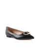 Capretto Leather Ballerina Flat - 35 EU