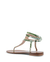 Palm Print Capri Sandals - 36 EU