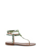 Palm Print Capri Sandals - 41 EU