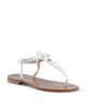 Leather Low Heel Sandals - 37 EU