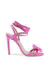 Satin High-Heeled Ankle Tie Sandal - 375 EU