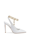 Gold Chain Embellished  Decollete Pump - 395 EU