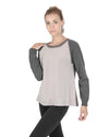 Premium Cashmere Womens Round Neck Sweater - 42 EU