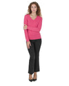 Cashmere Womens V Neck Sweater - 40 EU