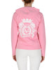 Pink Cotton Blend Hoodie - L