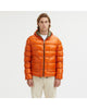 Reversible Goose Down Padded Jacket with Front Zip Closure M Men