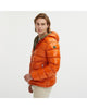 Reversible Goose Down Padded Jacket with Front Zip Closure M Men