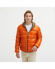 Reversible Goose Down Padded Jacket with Front Zip Closure M Men