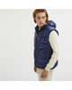 Reversible Hooded Vest with Zip Closure and Duck Feather Padding M Men