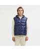 Reversible Hooded Vest with Zip Closure and Duck Feather Padding S Men