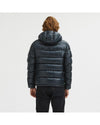 Reversible Hooded Jacket with Zip Closure and Duck Feather Padding L Men