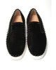 Studded Slip-On Flat Veau Velours Shoes 40 EU Men