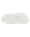 White Clog Sandals with Heel Straps and Ventilation Ports - M12-W14 US