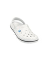 White Clog Sandals with Heel Straps and Ventilation Ports - M12-W14 US