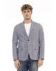 Classic Button Closure Fabric Jacket with Front Pockets 48 IT Men