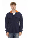 Hooded Waterproof Shirt with Button Closure and Front Pockets 50 IT Men