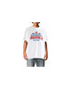 Cotton T-Shirt with Graphic Print and Logo Detail S Men