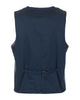 Cotton Denim Vest with Button Closure S Men