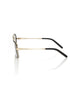 Gold and Black Patterned Square Eyeglasses One Size Women