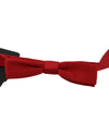 Exclusive Dolce &amp; Gabbana Red Silk Bow Tie One Size Men