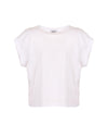 Cotton T-shirt with Polyester and Brass Applications for Imperfect Women XS Women