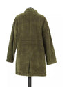 Wide Ribbed Jacket with Teddy Fur Padding and Logo Button Closure 40 IT Women