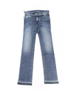 Logo Embroidered Slim Jeans with Fringed Bottom&quot;

or 

&quot;Fringed Slim Jeans with Logo Embroidery W28 US Women