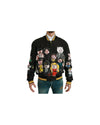 Dolce &amp; Gabbana Bomber Jacket with Multicolor Motive 48 IT Men