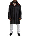 Hooded Parka Coat with Button Closure and Logo Details 48 IT Men