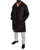 Hooded Parka Coat with Button Closure and Logo Details 48 IT Men