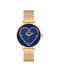 Rose Gold Fashion Analog Watch with Rhine Stone Facing One Size Women