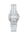 Silver Analog Fashion Watch with Rhinestone Facing One Size Women