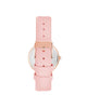 Rose Gold Rhinestone Fashion Watch with Leatherette Strap One Size Women