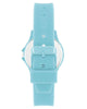 Blue Analog Fashion Watch with Rhine Stone Facing and Pin Buckle Closure One Size Women