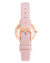 Rose Gold Fashion Quartz Watch with Leatherette Wristband One Size Women