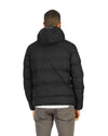 Mens Padded Goose Down Jacket with Front Zip Closure M Men