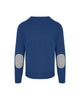 Malo Blue Round Neck Wool and Cashmere Sweater L Men