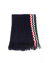 Geometric Fantasy Fringed Scarf One Size Men