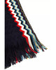 Geometric Fantasy Fringed Scarf One Size Men