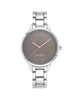 Silver Fashion Quartz Watch with Folding Clasp One Size Women