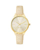 Gold Rhinestone Fashion Watch with Quartz Movement One Size Women