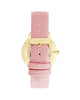 Gold Fashion Analog Quartz Womens Watch with Leatherette Strap One Size Women