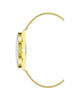 Gold Analog Bangle Watch with Dual Time Functions One Size Women