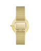 Gold Bangle Quartz Watch with Stainless Steel Mesh Wristband One Size Women