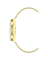 Gold Bangle Quartz Watch with Stainless Steel Mesh Wristband One Size Women