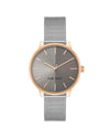 Rose Gold Analog Bangle Watch One Size Women