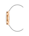 Rose Gold Analog Bangle Watch One Size Women