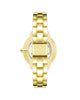 Gold Metal Classic Quartz Watch One Size Women