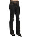 Mid Waist Flared Denim Casual Pants W26 US Women