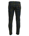 New Dolce &amp; Gabbana Skinny Denim Pants with Logo Details 44 IT Men